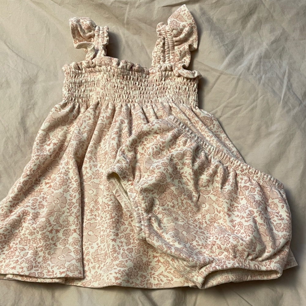 Quincy Mae Smocked Top and Bloomers Set